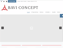 Tablet Screenshot of baviconcept.com
